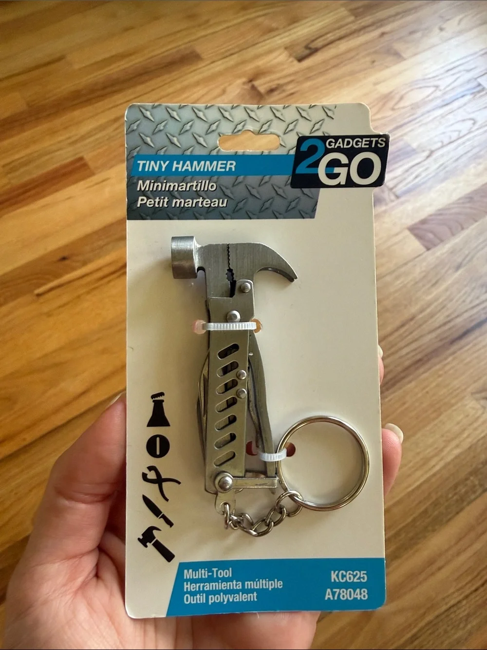 Tiny Hammer Multi-Tool Keychain
